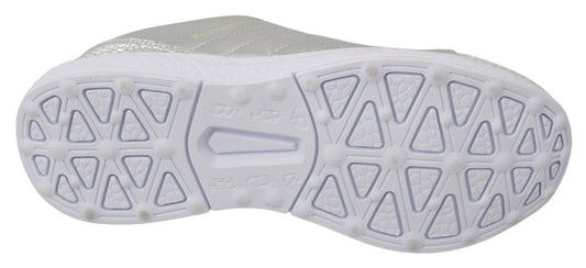 Philipp Plein Gisella Silber Polyester Turnschuhe Schuhe