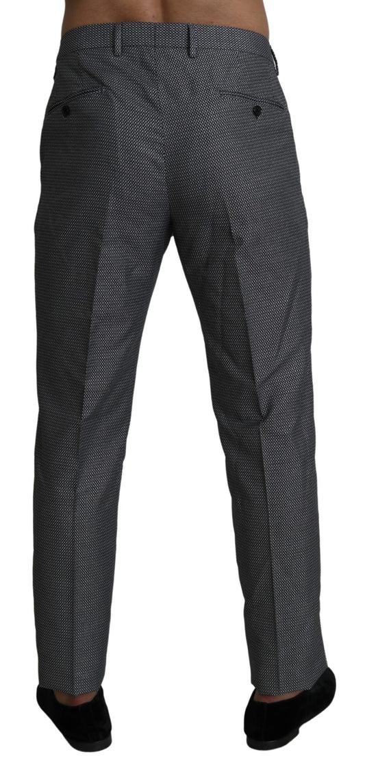 Dolce & Gabbana Graue formelle Anzugshose Slim Fit Hose