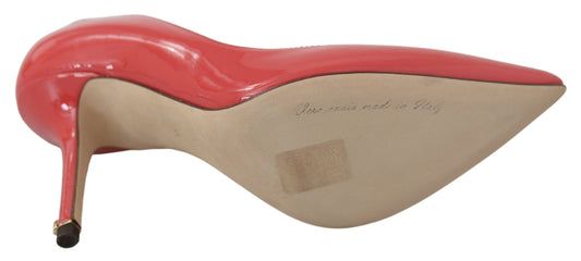 Dolce & Gabbana Dunkelrosa Lackleder Heels Pumps