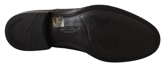 Dolce & Gabbana Schwarze Lederschnürschuhe für Herren Formaler Derby