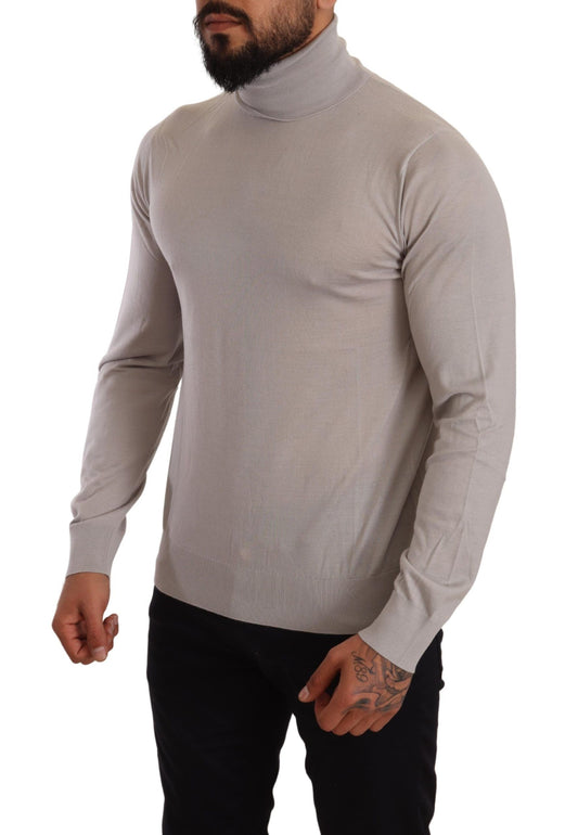 Dolce & Gabbana Grauer Kaschmir-Rollkragenpullover