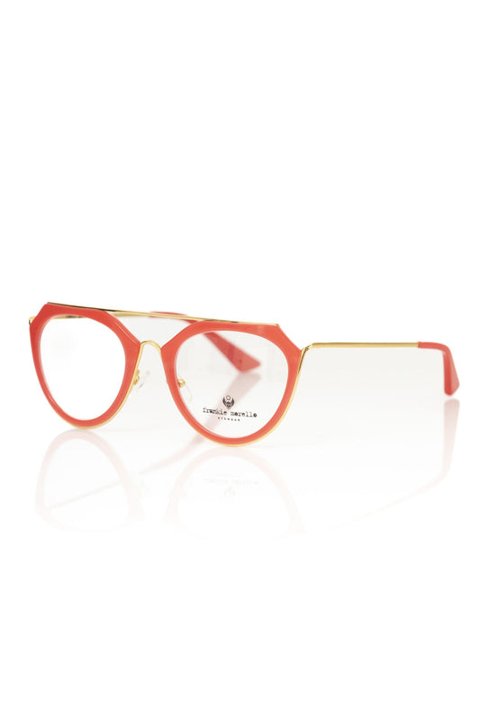Frankie Morello Rote Damen-Brille aus Azetat