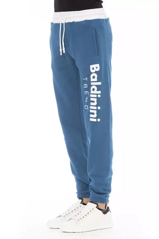 Baldinini Trend Blaue Baumwoll-Sport-Hose für Herren