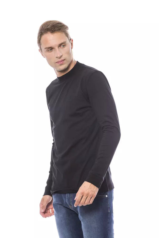 Verri Schwarzer Herren-Pullover aus Baumwolle