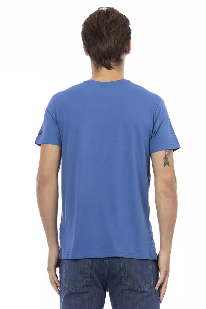 Trussardi Action Baumwoll-T-Shirt für Herren in Saphirblau
