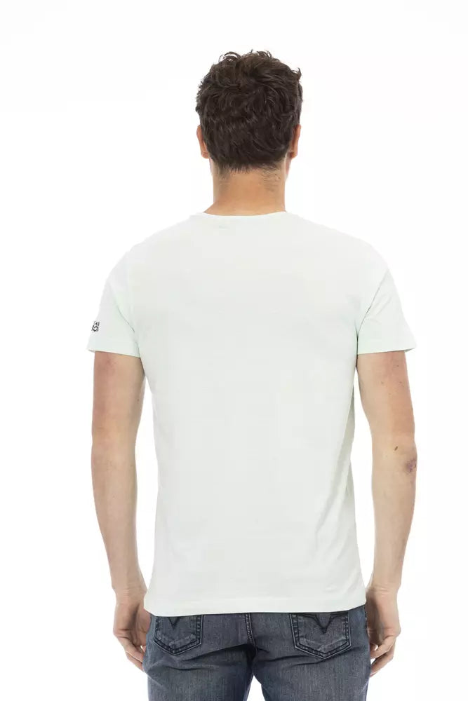 Trussardi Action „Hellblaues Baumwoll-T-Shirt für Herren“
