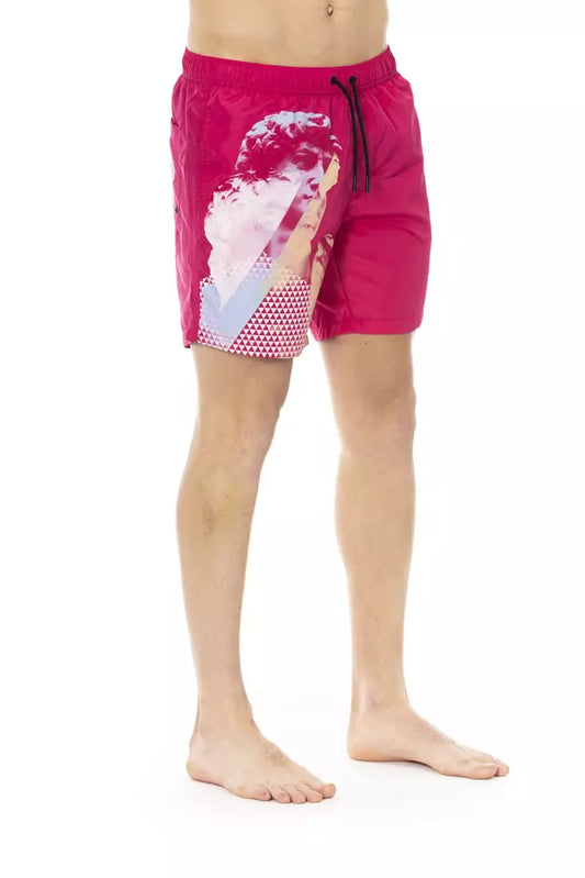 Bikkembergs Badehose für Herren in Fuchsia aus Polyester