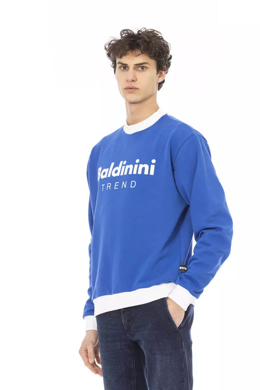 Baldinini Trend Blauer Baumwoll-Pullover für Herren