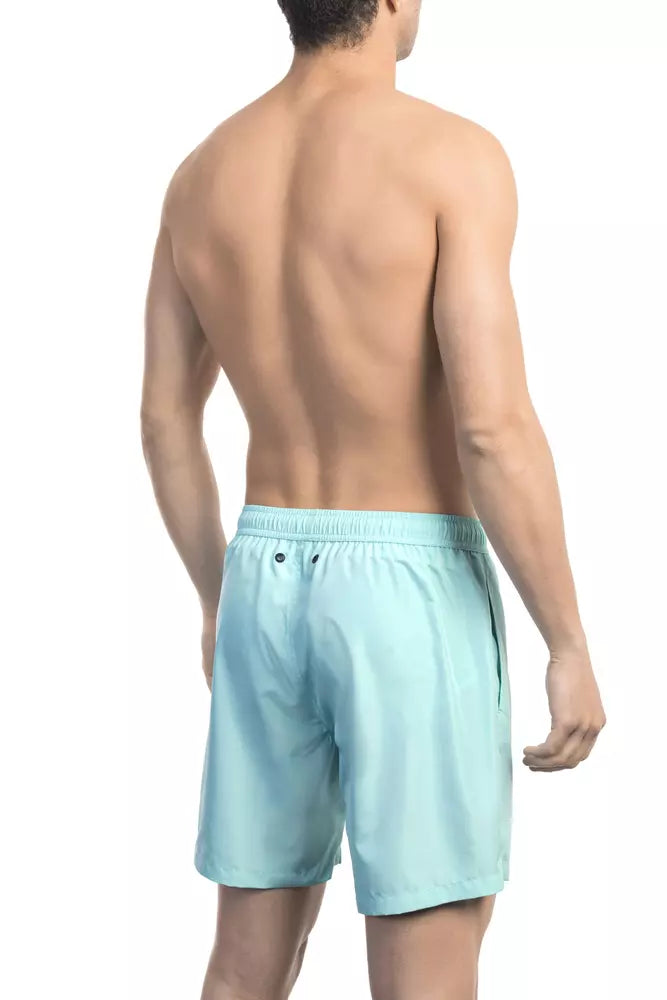 Bikkembergs Hellblaue Polyester-Badehose für Herren