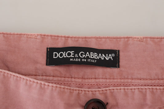Dolce & Gabbana Rosa Chinos Baumwolle Casual Herren Shorts