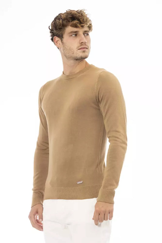 Baldinini Trend Beiger Herren-Pullover aus Modal