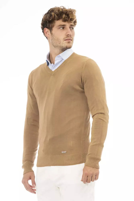 Baldinini Trend Beiger Herren-Pullover aus Modal