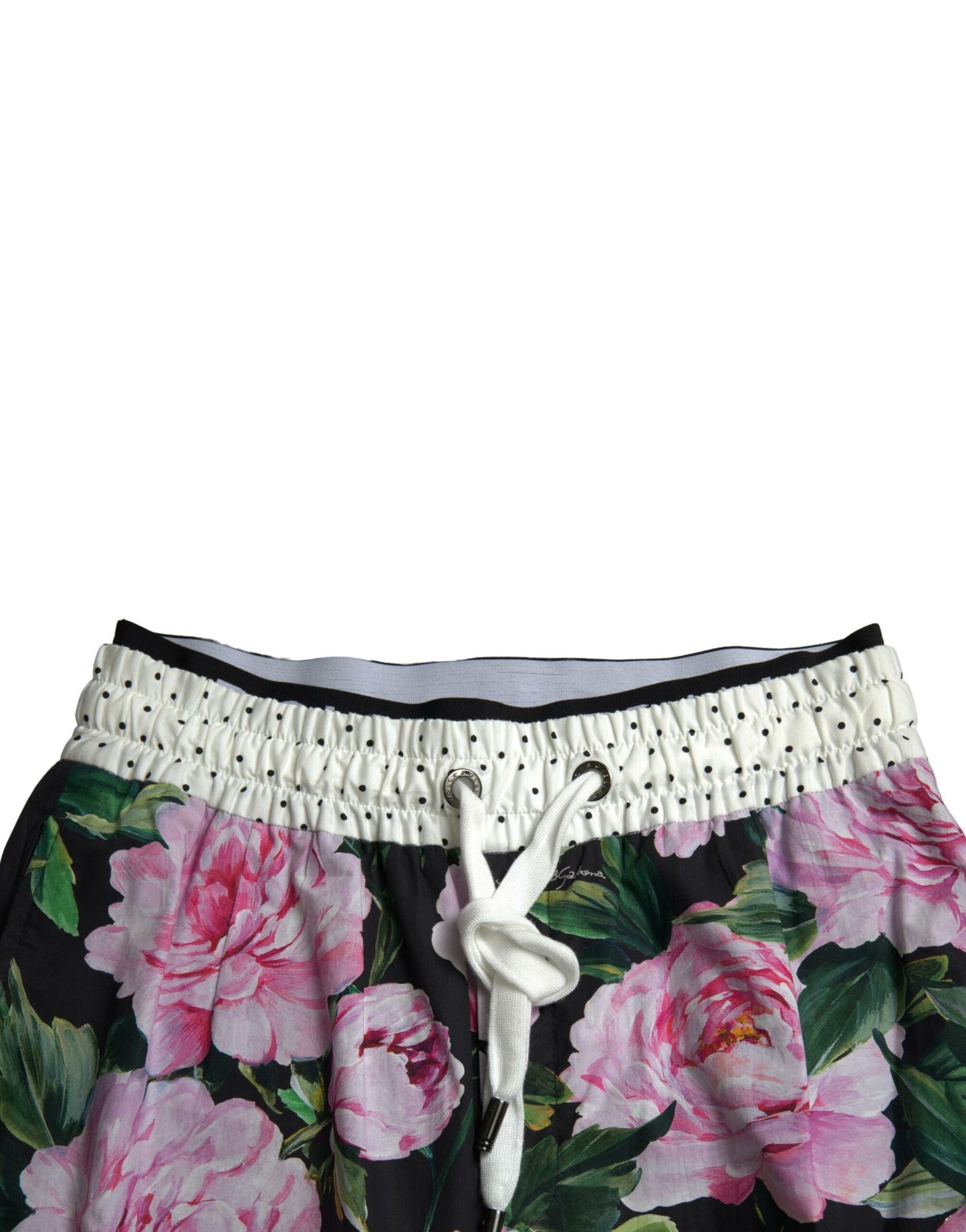 Dolce & Gabbana Multicolor Pfingstrose Jogger Baumwolle Männer Hosen