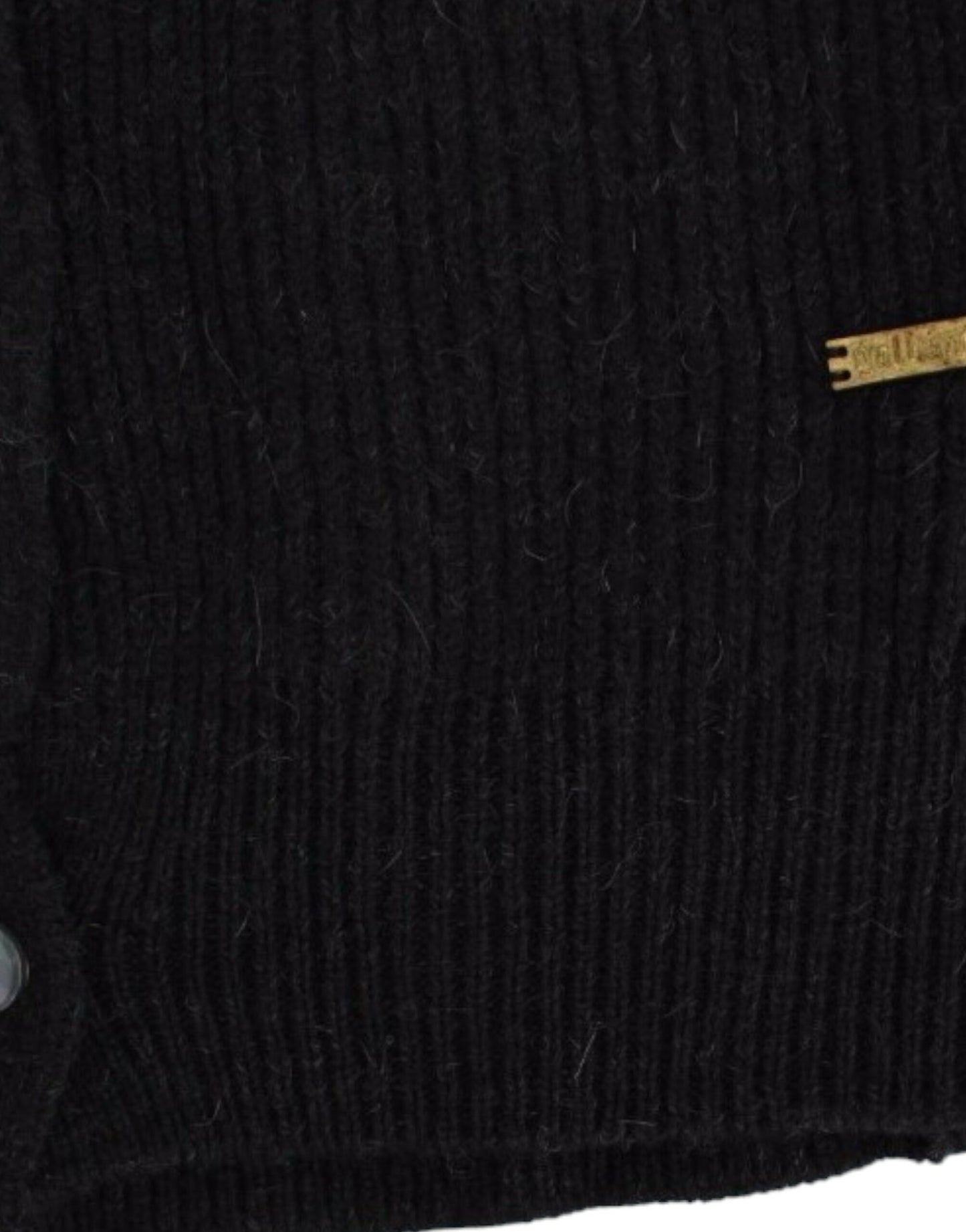 John Galliano Schwarze Wollstrickjacke