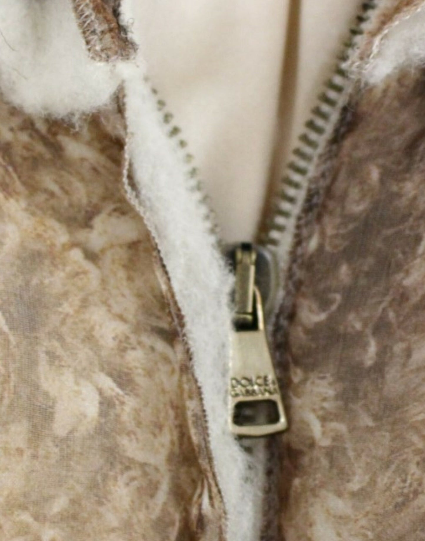 Dolce & Gabbana Braunes ärmelloses Seidenkleid