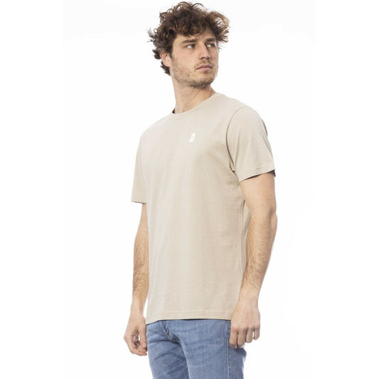 Invicta Beige Baumwolle Männer T-Shirt