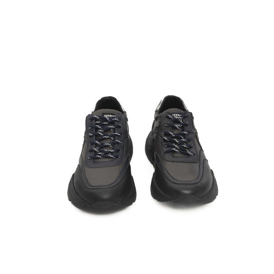 Cerruti 1881 Blaues Rindsleder Herren Sneaker