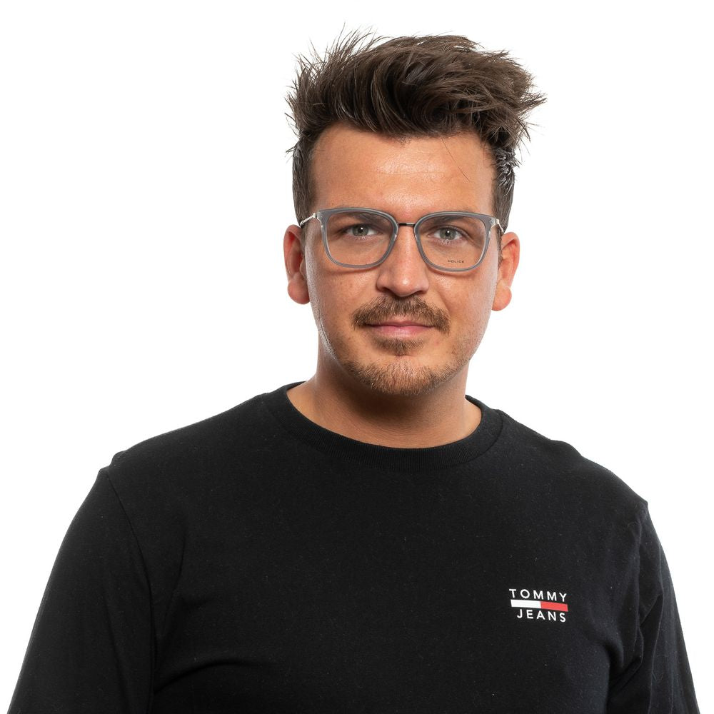 Police Grau-Metallische & Kunststoff-Brillengestelle