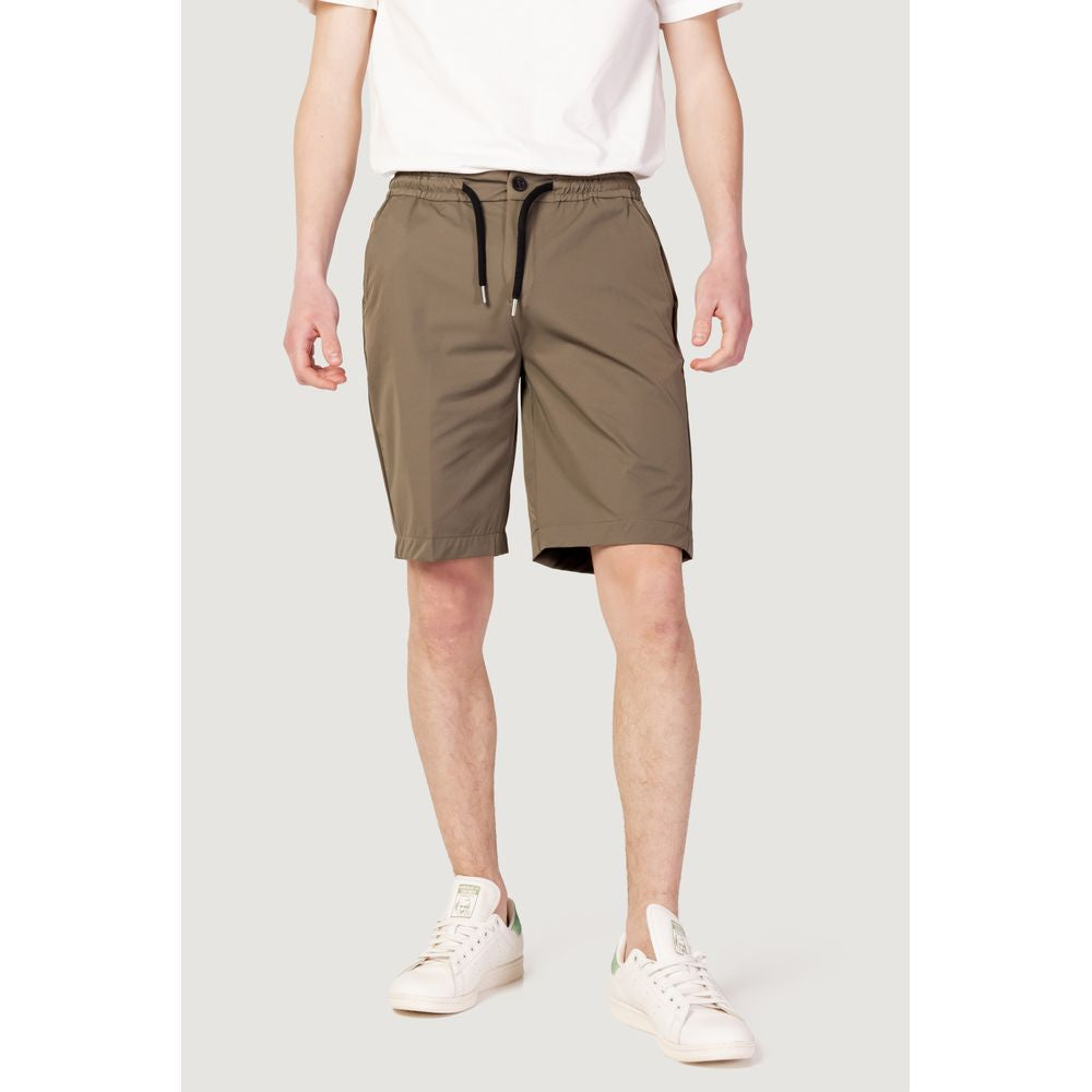 Suns Grüne Nylon-Bermuda-Shorts