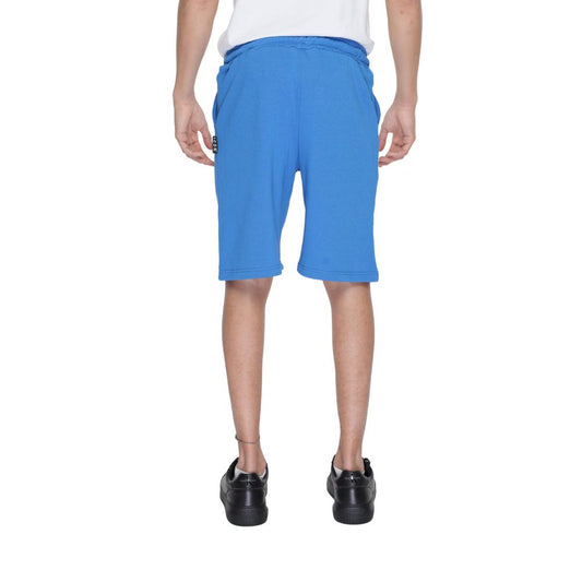Icon Blaue Baumwoll-Bermuda-Shorts