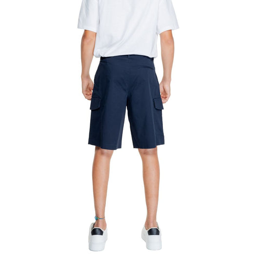 Armani Exchange Blaue Baumwoll-Bermuda-Shorts
