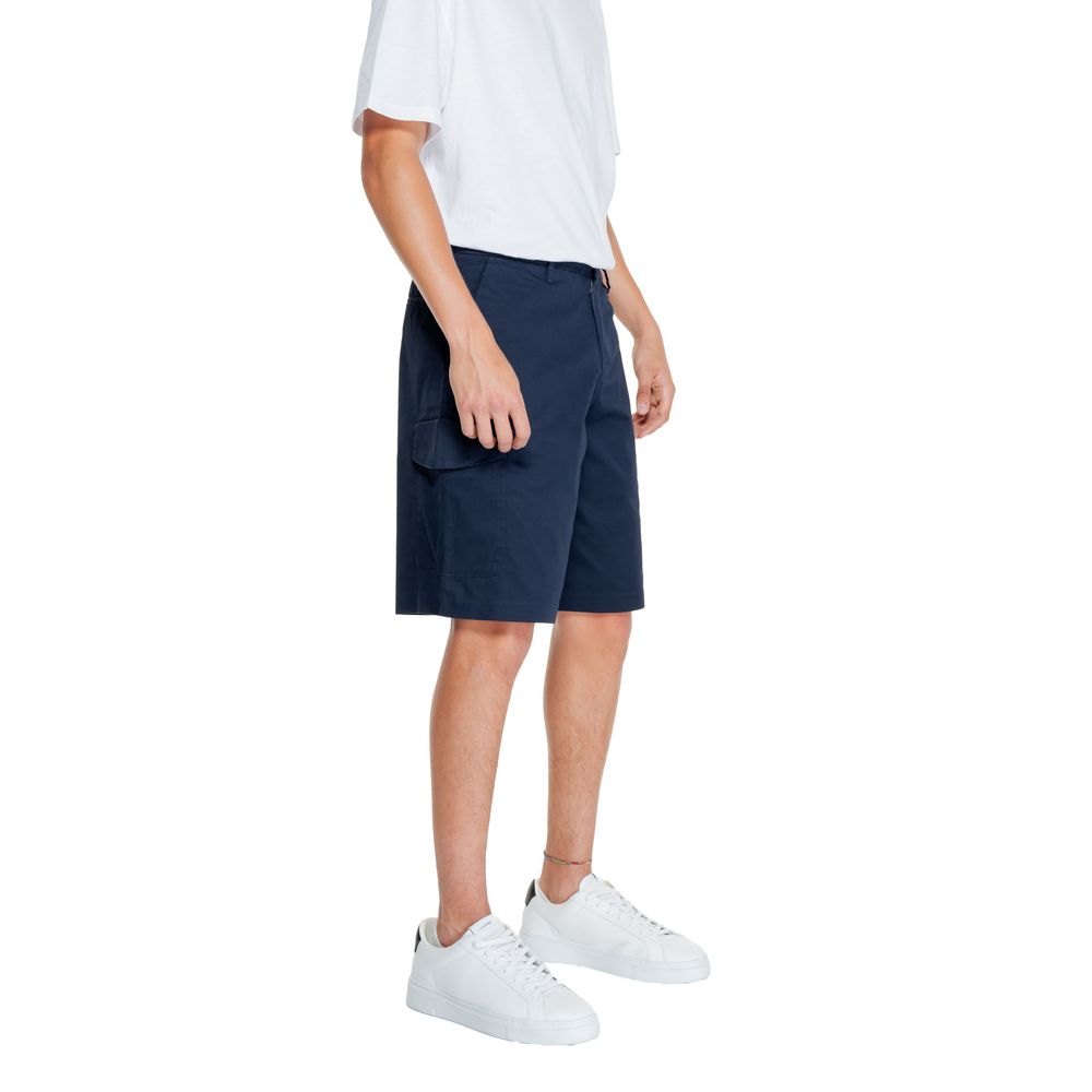 Armani Exchange Blaue Baumwoll-Bermuda-Shorts
