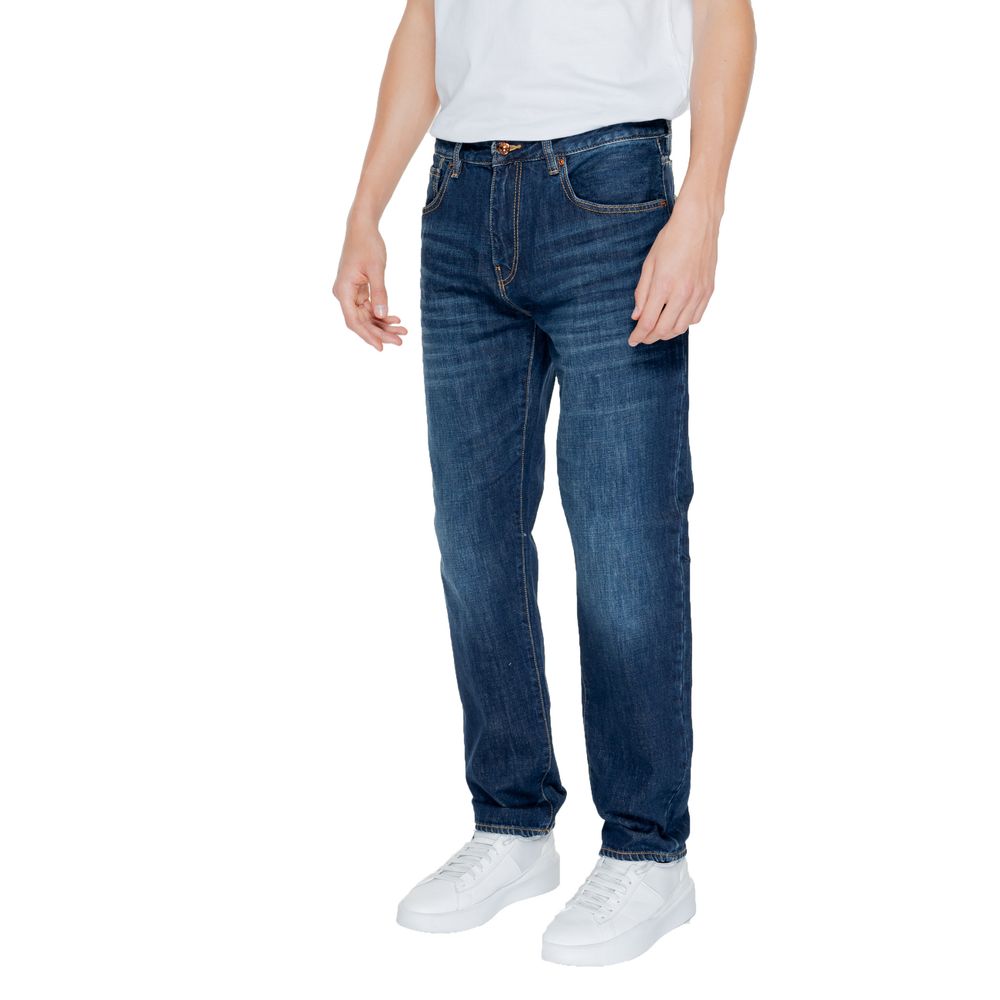 Armani Exchange Blaue Baumwoll-Skinny-Jeans