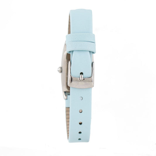 Chronotech Elegante blaue Leder-Armbanduhr