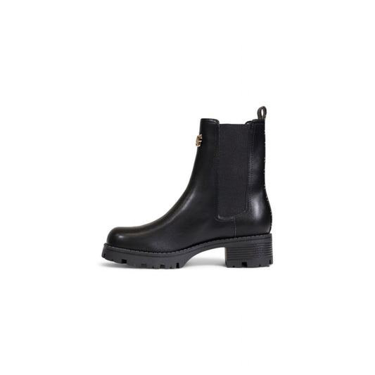 Guess Schwarze Polyethylen-Ankle-Boots