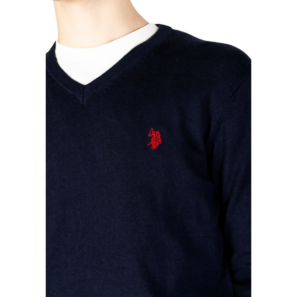 U.S. POLO ASSN. Baumwoll-Kaschmir-Pullover in Blau