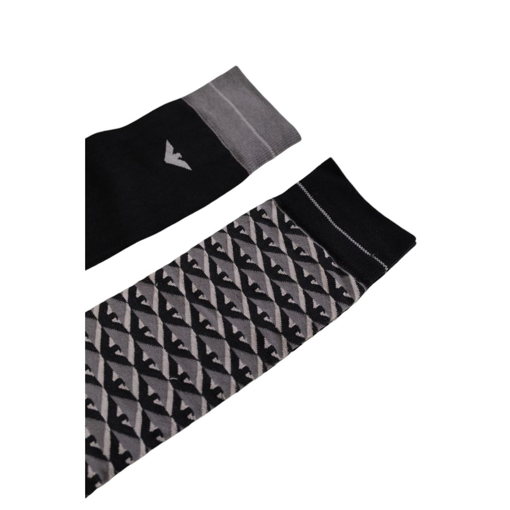 Emporio Armani Underwear Graue Baumwollsocken