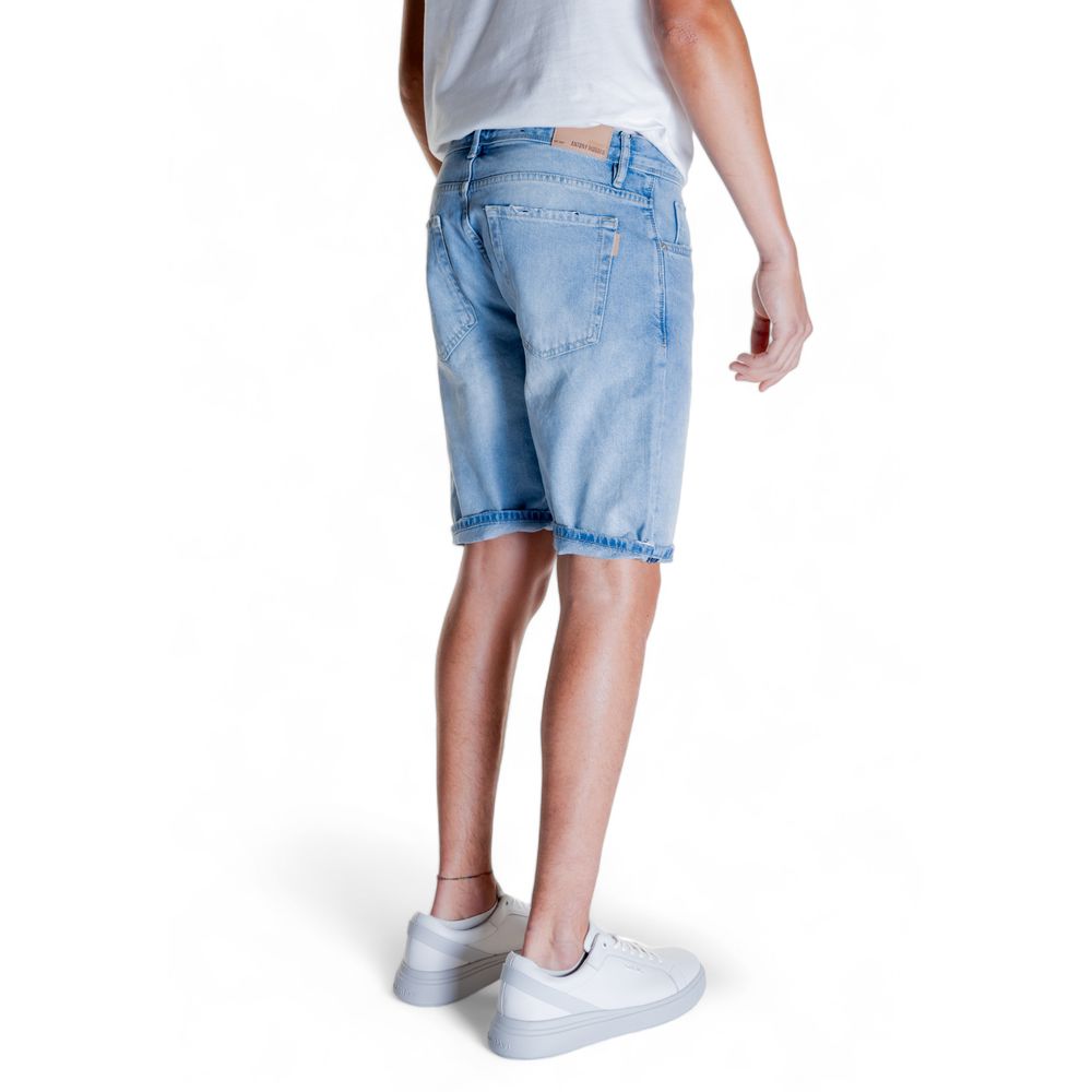 Antony Morato Hellblaue Baumwoll-Bermuda-Shorts