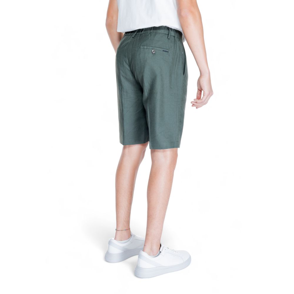 Antony Morato Grüne Leinen-Bermuda-Shorts