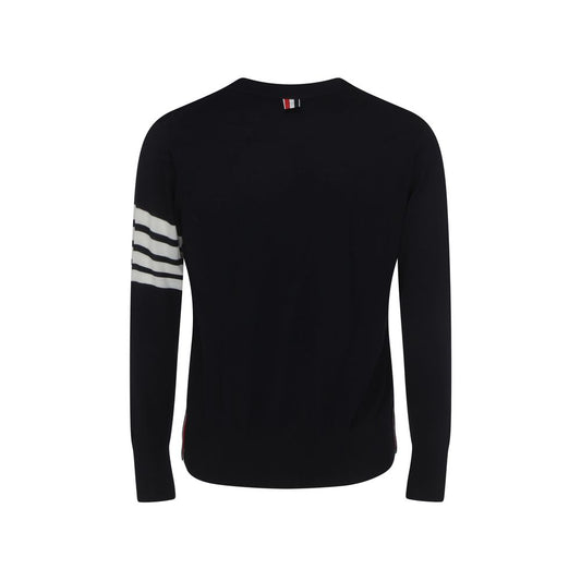 Thom Browne Blauer Woll-Cardigan aus Fleece