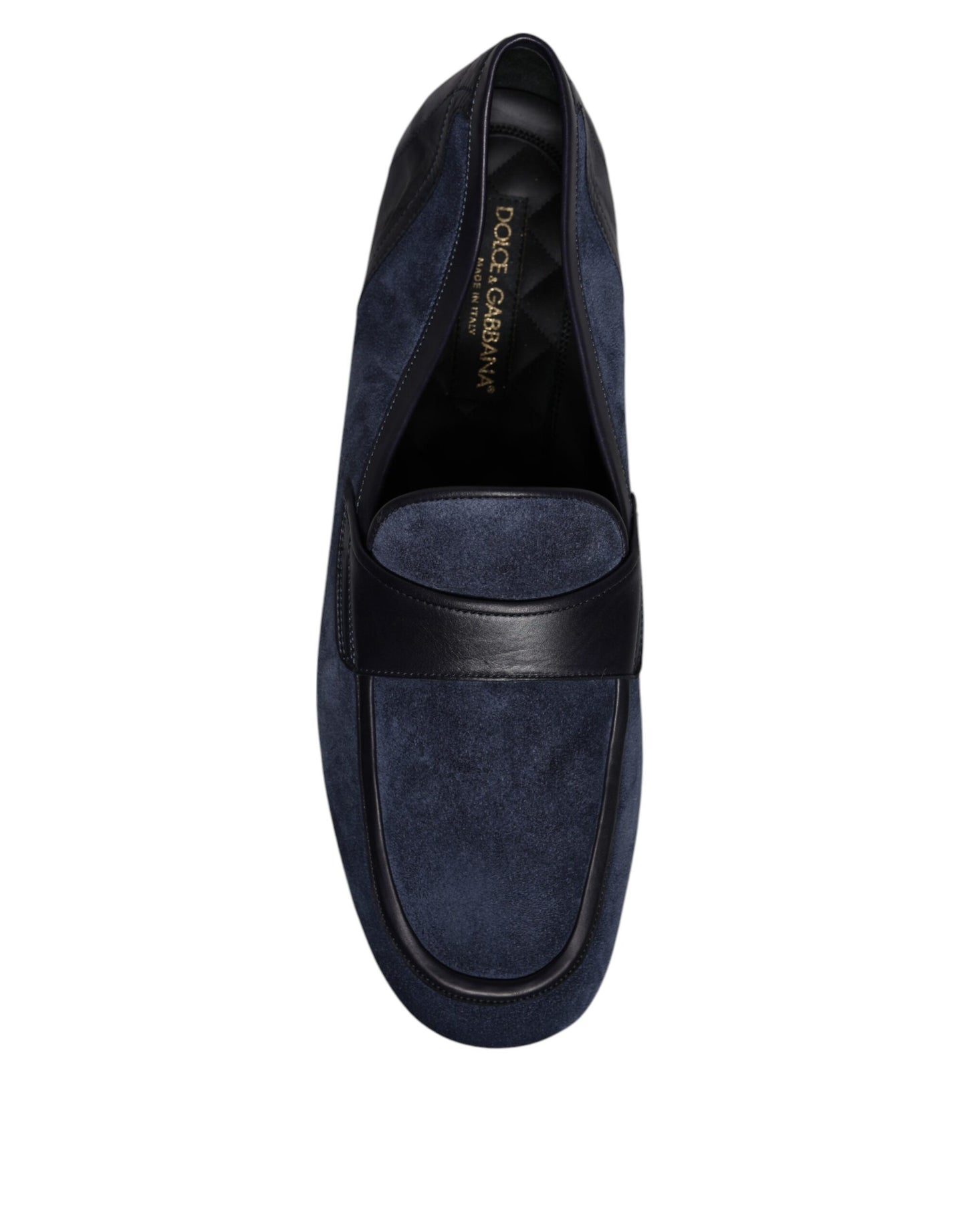 Dolce & Gabbana Blau Wildleder Schuhe Loafer Mokassin Schuhe