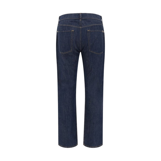 7FOR Gerade geschnittene Jeans aus Baumwolle in Blau