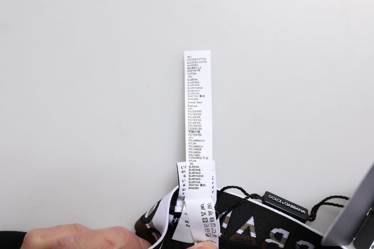 Dolce & Gabbana Schwarze Cotton Stretch Regular Boxer Unterwäsche