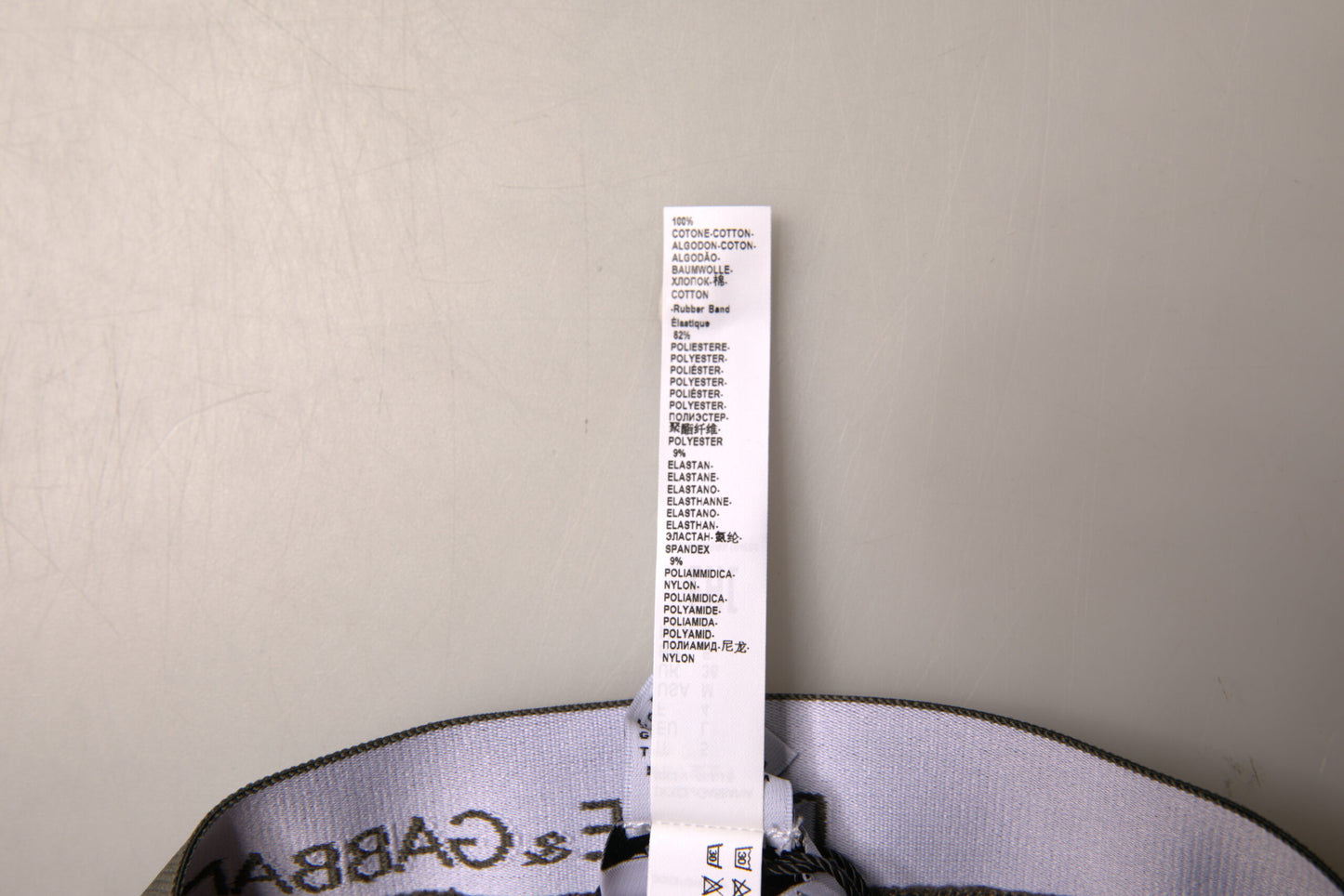 Dolce & Gabbana Graue Baumwolle Herren Mid Slip Slip Unterwäsche