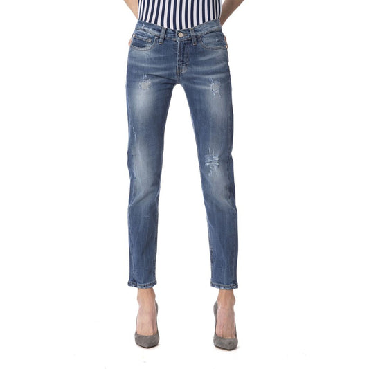 Frankie Morello Jeans aus blauem Denim