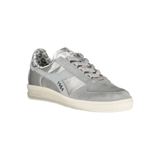 Diadora Graue Leder Damen Sneaker