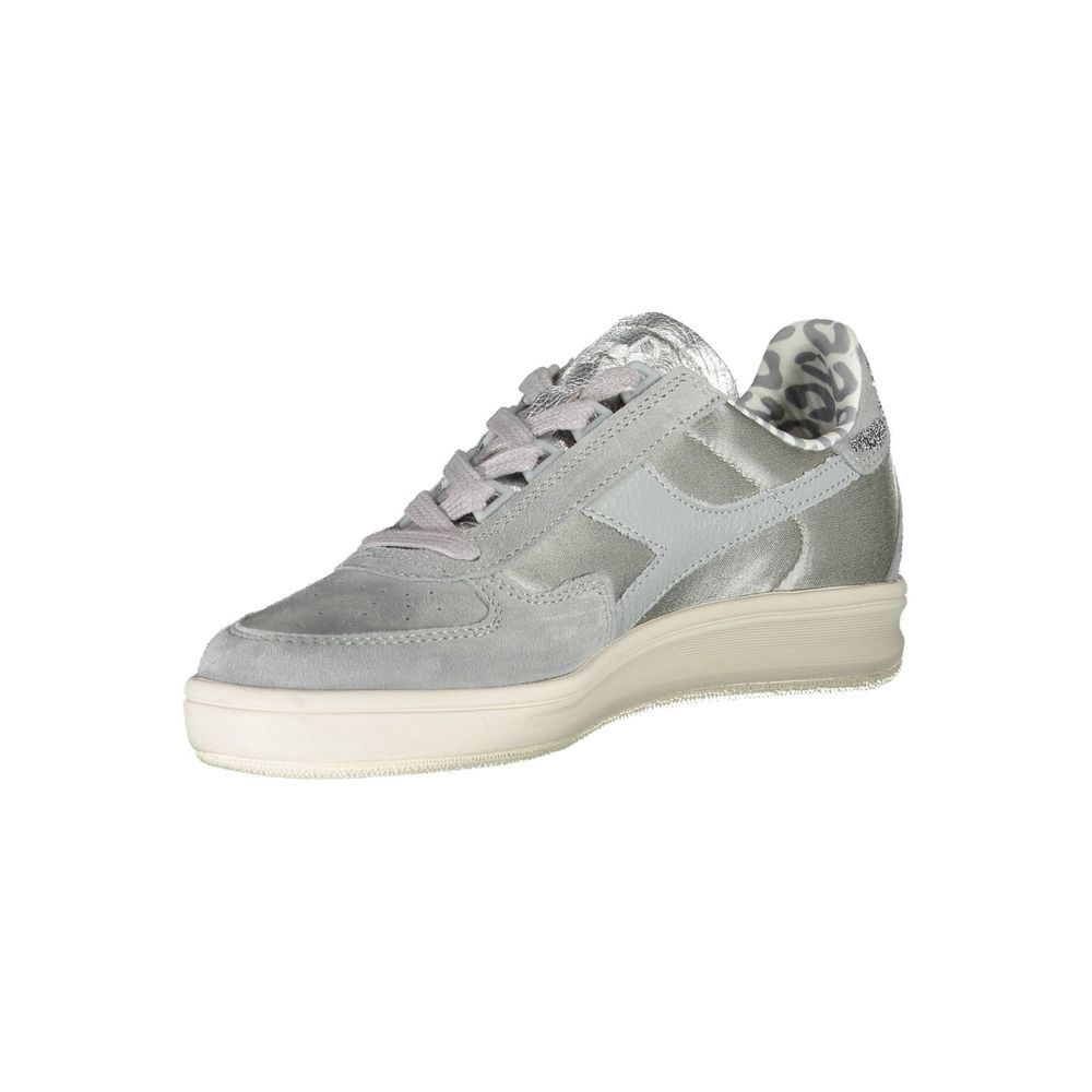 Diadora Graue Leder Damen Sneaker