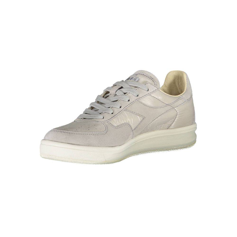 Diadora Graue Leder Damen Sneaker