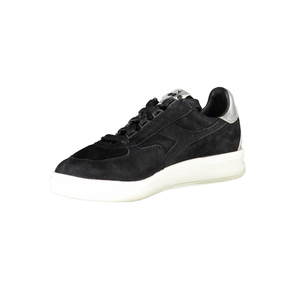 Diadora Schwarzes Leder Damen Sneaker