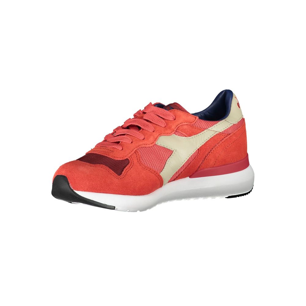 Diadora Rote Leder Damen Sneaker