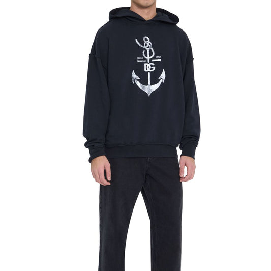 Dolce & Gabbana Blaues Baumwoll-Sweatshirt