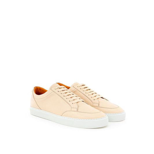 Burberry Rosa Leder-Sneaker mit niedrigem Schaft