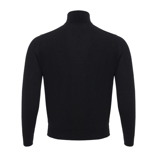 Colombo Italienischer Kaschmir-Luxus-Pullover Schwarz