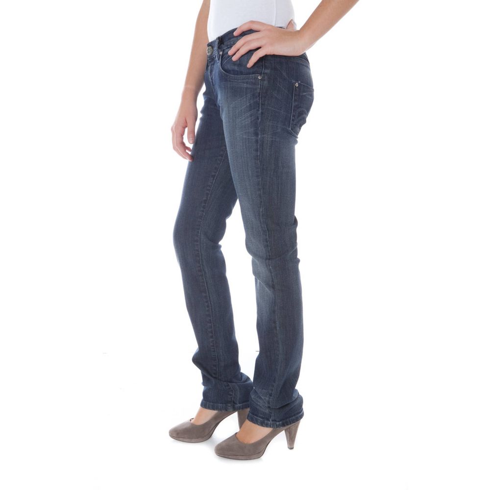 Phard Blaue Baumwolle Damenjeans