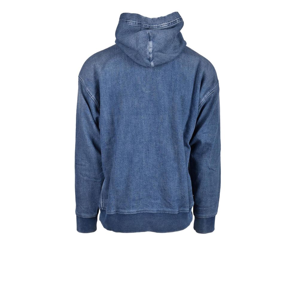 Diesel Blauer Baumwoll-Hoodie