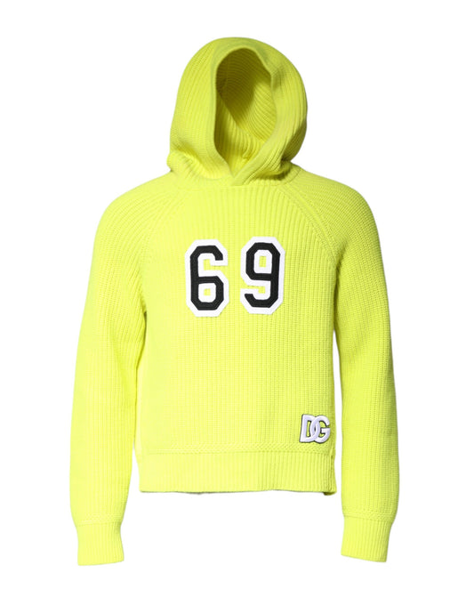 Dolce & Gabbana Grün 69 Knit Hooded Herren Pullover Pullover